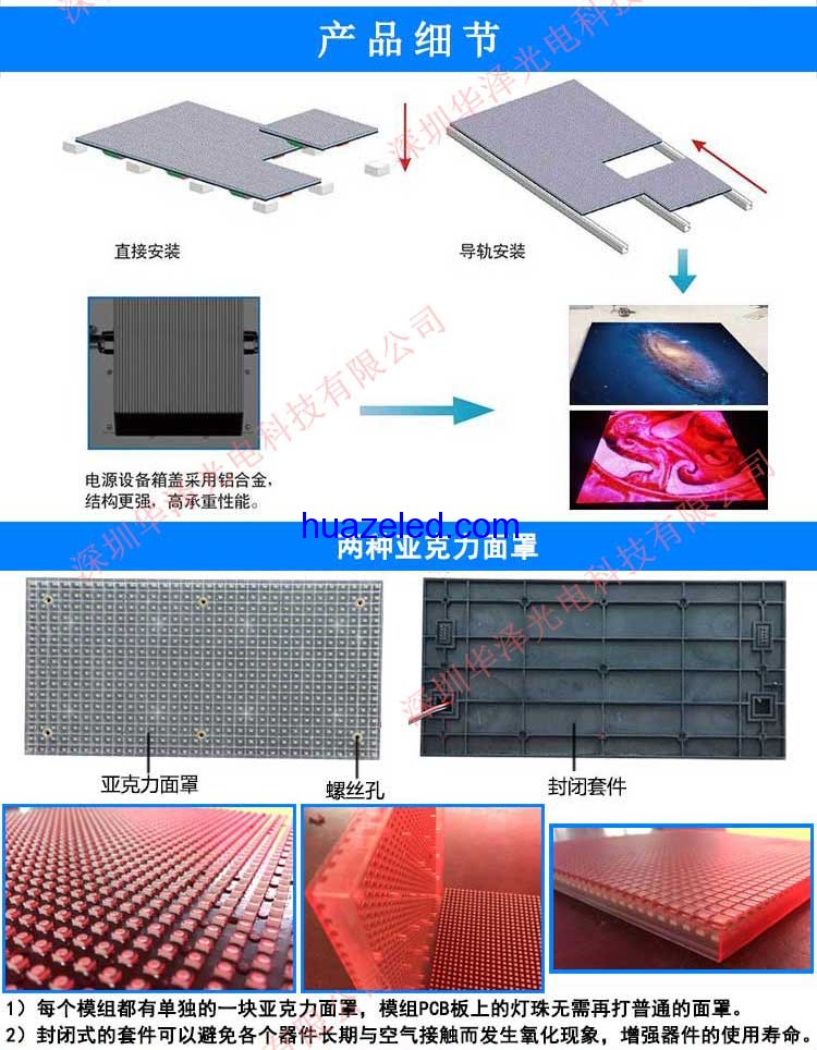 P6.25玻璃棧道碎裂特效LED屏